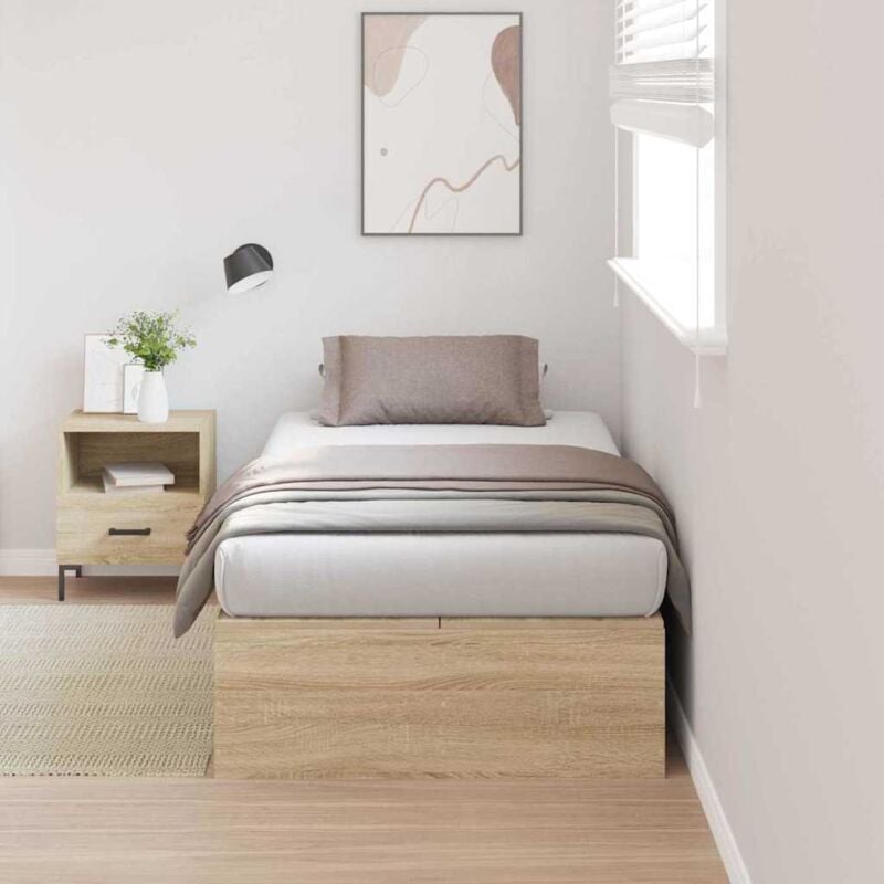 foto del prodotto struttura del letto rovere sonoma 200 x 80 x 31.5 cm vidaxl