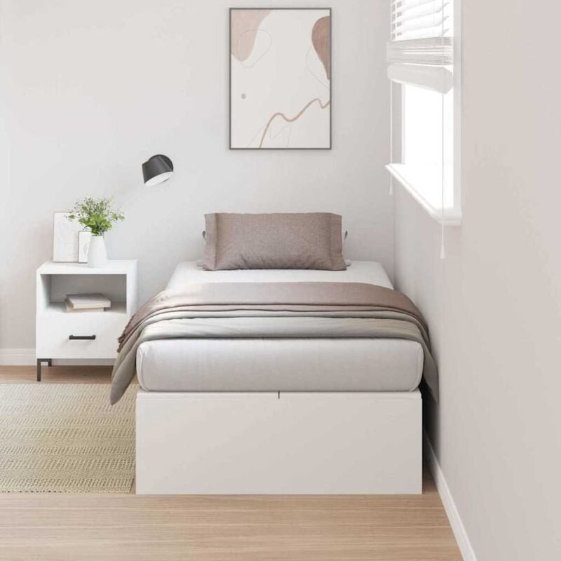 foto del prodotto struttura letto con contenitore bianca 100x200 cm vidaxl