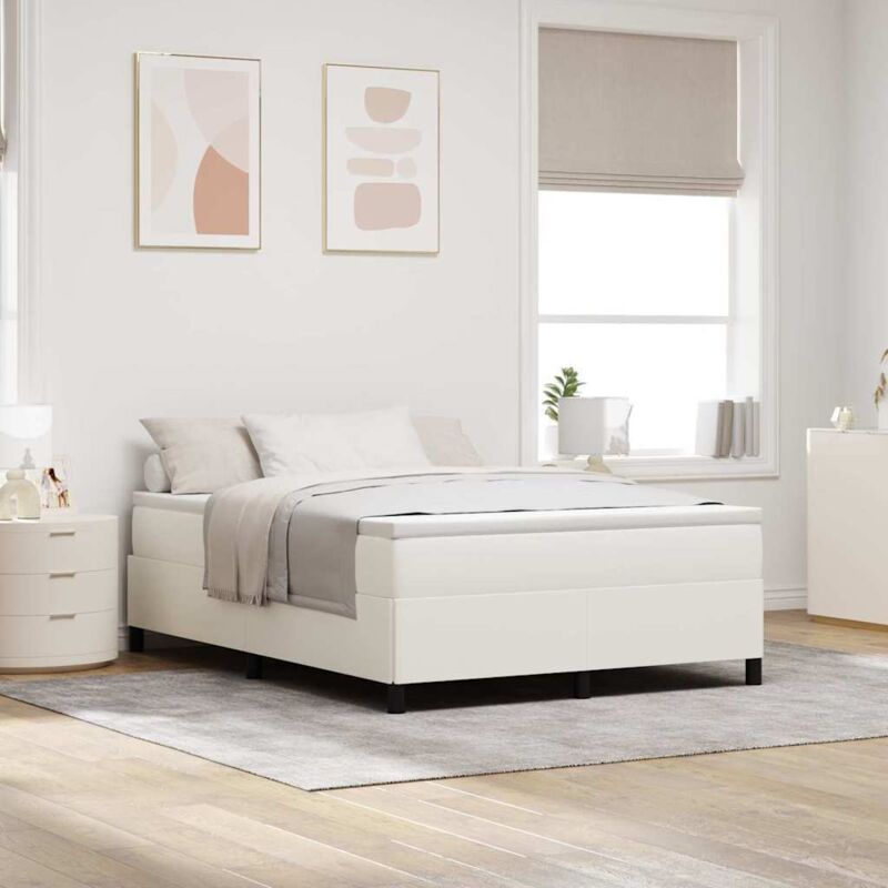 immagine 0 del prodotto struttura letto crema 140x200 cm in tessuto a corda vidaxl