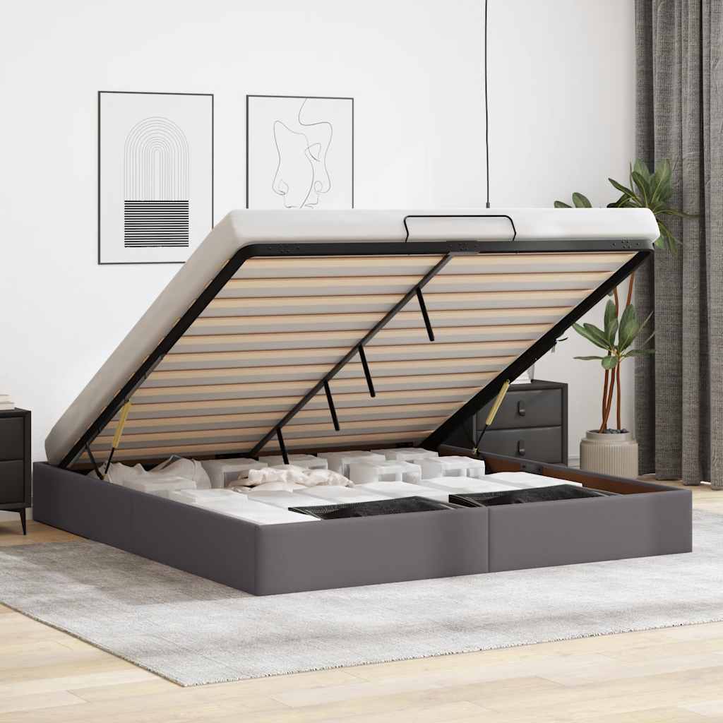 foto del prodotto struttura letto pouf senza materasso 180x200 cm similpelle vidaxl