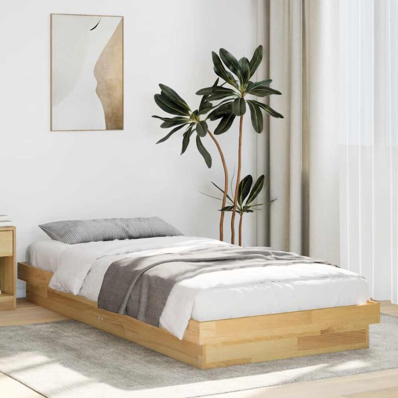 foto del prodotto struttura letto senza materasso 90x200 cm in legno massello vidaxl 910119