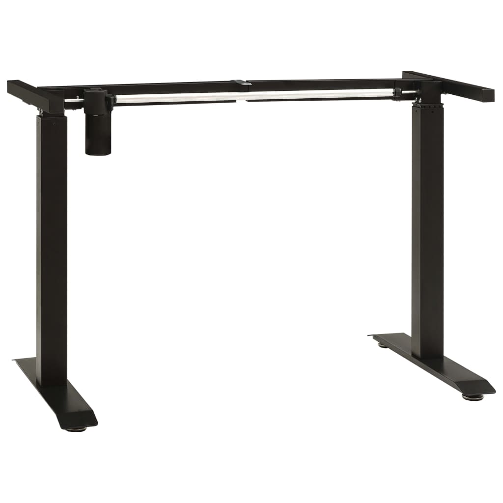 foto del prodotto struttura per ufficio tavolo postazione di lavoro mobile per computer studio per computer motorizzato elettrico regolabile in altezza nero 02 0023979