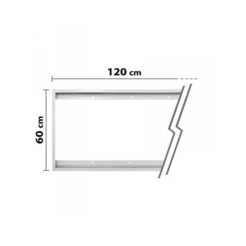 foto del prodotto struttura telaio supporto montaggio pannello led 120x60cm