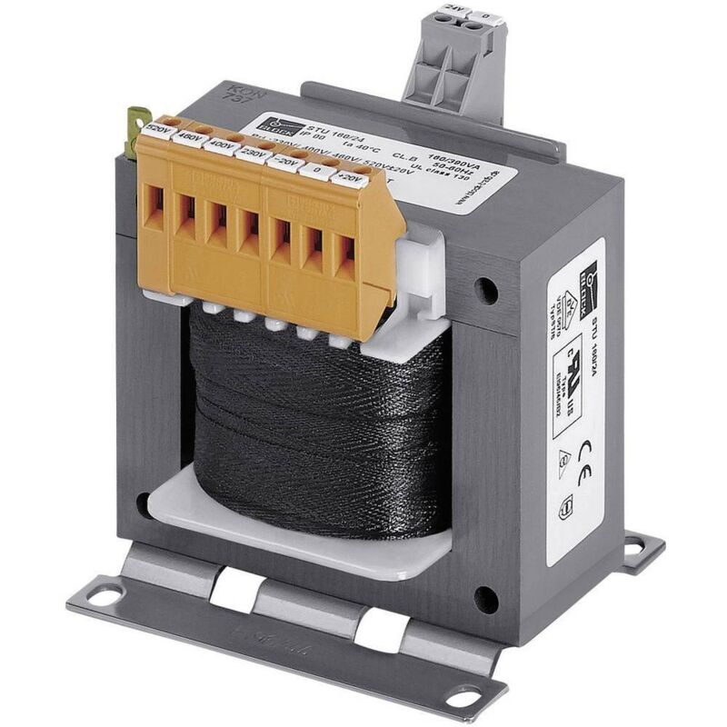 foto del prodotto stu 63 2x115 trasformatore di comando, trasformatore d isolamento, trasformatore di sicurezza 1 x 210 v ac, 230 v block