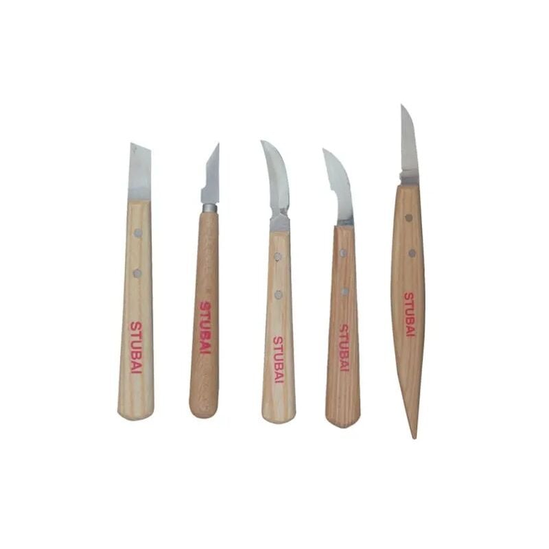 foto del prodotto stubai set 5 coltelli scultore 5120 05 promo 
