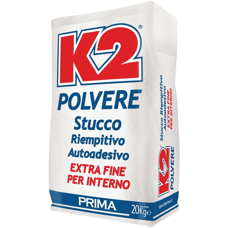 foto del prodotto stucco bianco k2 in polvere per interni autoadesivo 20 kg