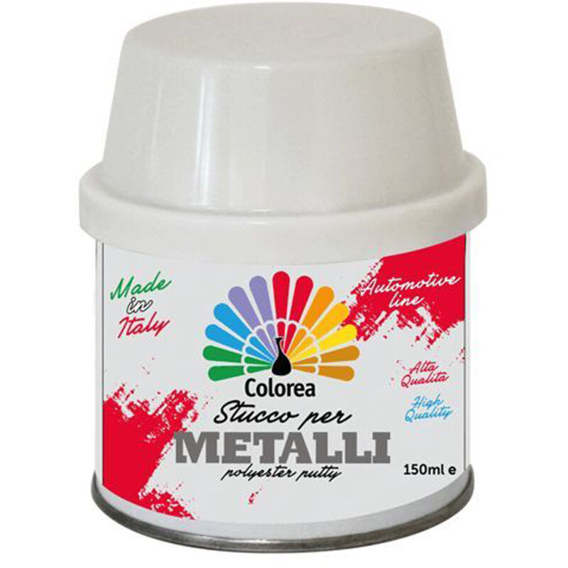 foto del prodotto stucco bicomponente per metallo con catalizzatore 150ml o 750ml colorea 150ml 
