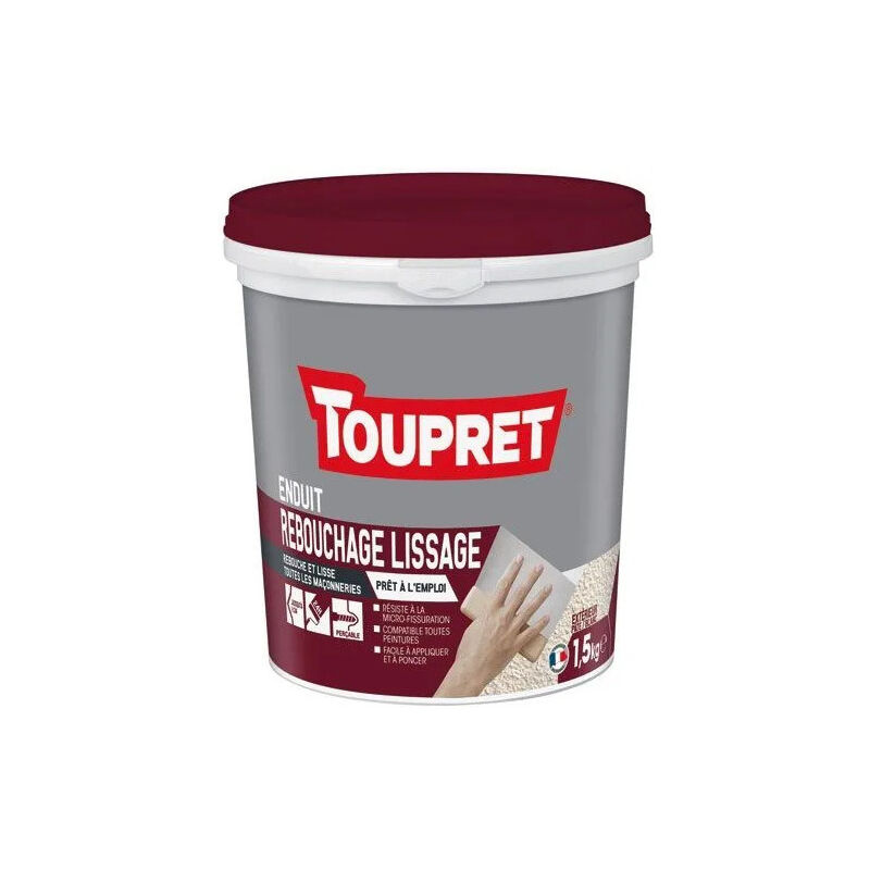 foto del prodotto stucco e rasante per esterni, 1,5 kg, bianco, con spatola