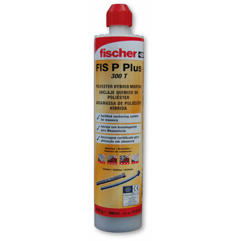 foto del prodotto stucco fischer fissaggio a parete 300 ml