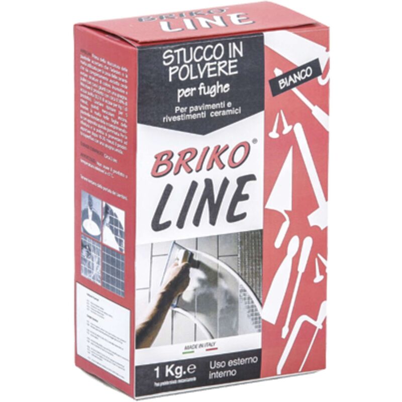 foto del prodotto stucco fughe maioliche briko line bianco kg 1 12 pezzi