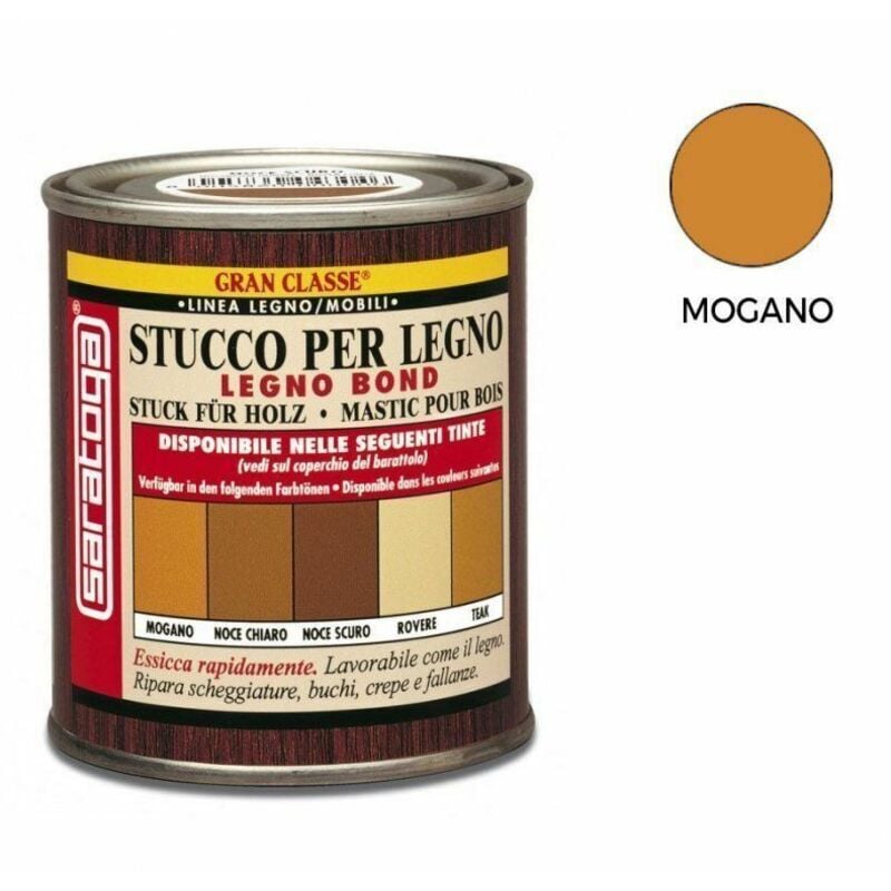 foto del prodotto stucco legno monocomponente rapido colore mogano saratoga 250 ml