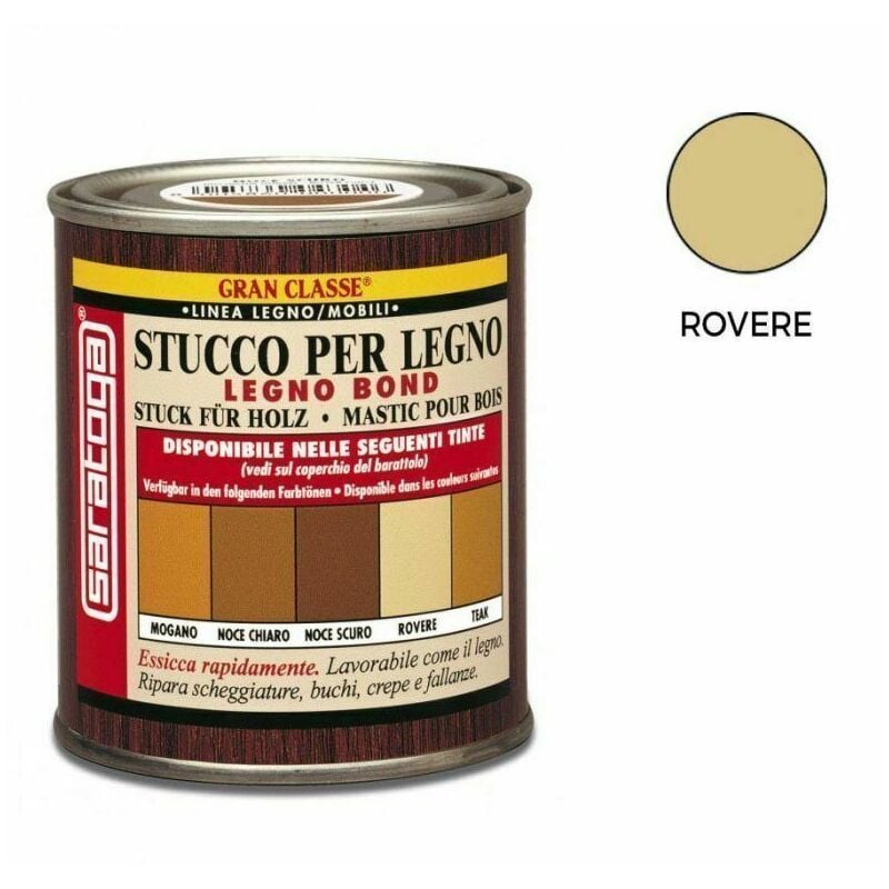 foto del prodotto stucco legno monocomponente rapido colore rovere saratoga 250 ml