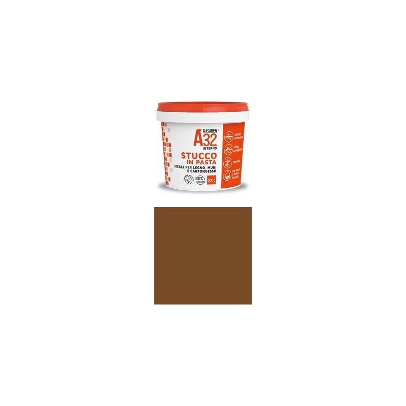 foto del prodotto stucco pasta legno a32 k2 rasaben mogano kg 0,5