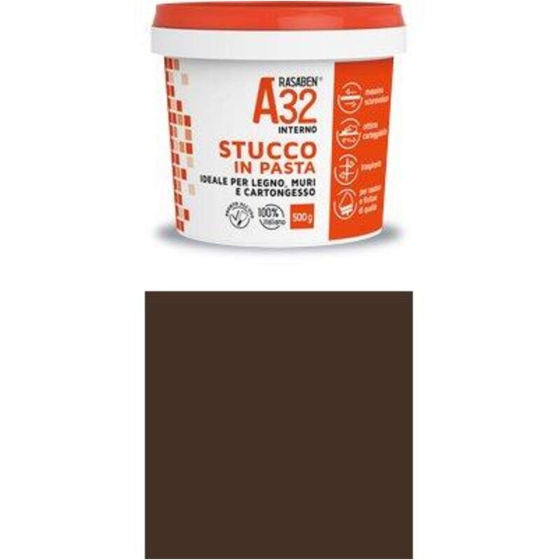 foto del prodotto stucco pasta legno a32 k2 rasaben - wenge' kg 0,5 - 6 pezzi