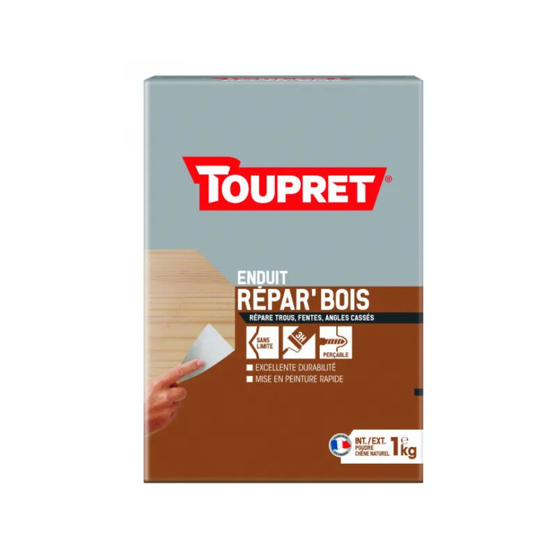 foto del prodotto stucco per legno per interni ed esterni, 1kg di polvere