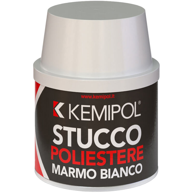 foto del prodotto stucco poliestere marmo bianco ml.150. prezzo per 1 pezzo.