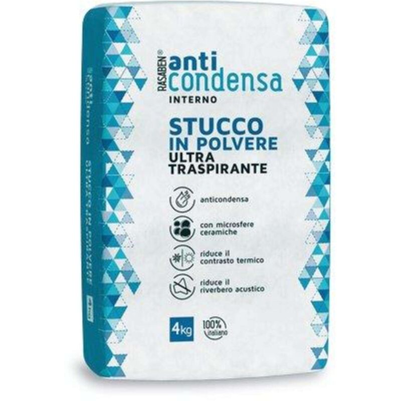 foto del prodotto stucco polvere interno anticondensa k2 rasaben kg 4 4 pezzi