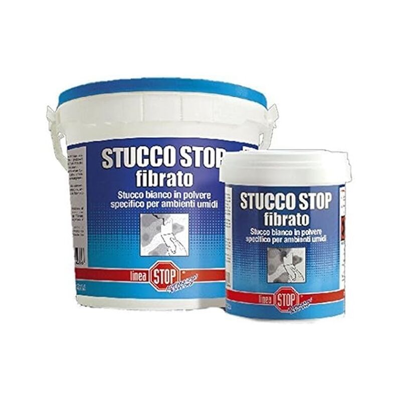 foto del prodotto stucco stop fibrato speciale per pareti umide colore bianco 1 kg fer 163347
