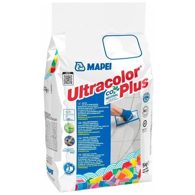 foto del prodotto stucco ultracolor plus kg 5 mapei per fughe colore 169 blu acciaio