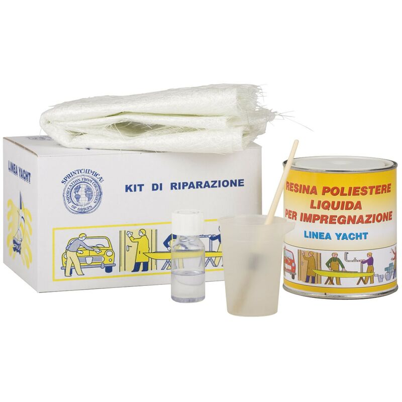 foto del prodotto stucco vetro resina in kit