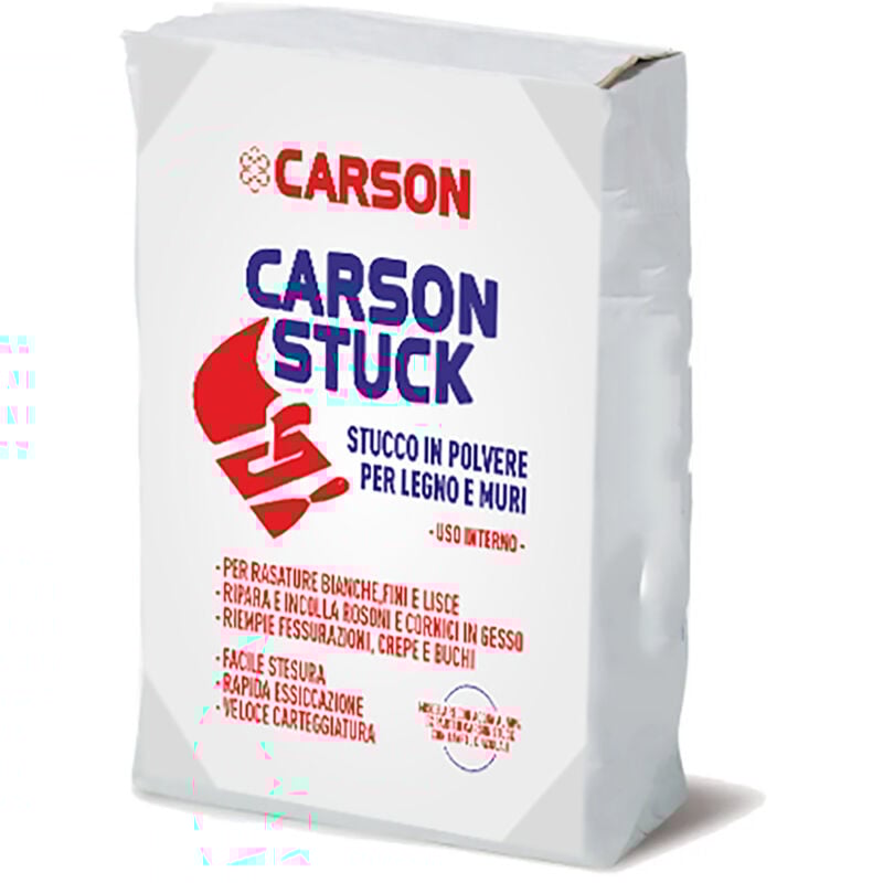 foto del prodotto stuck stucco in polvere per muri e legno riempitivo rapido liscio 5 kg carson