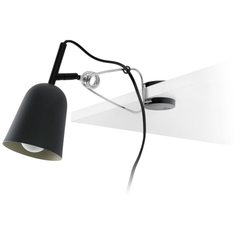 foto del prodotto studio lampada clip nera e crema marca faro