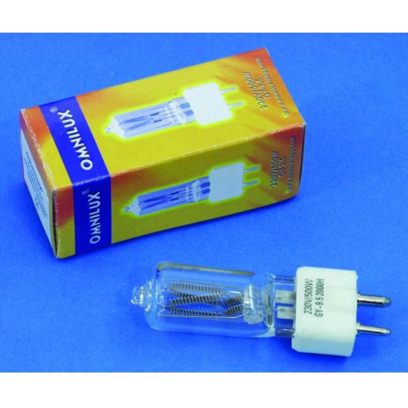 foto del prodotto studiolampe lampadina alogena per effetti 230 v gy9.5 500 w bianco omnilux