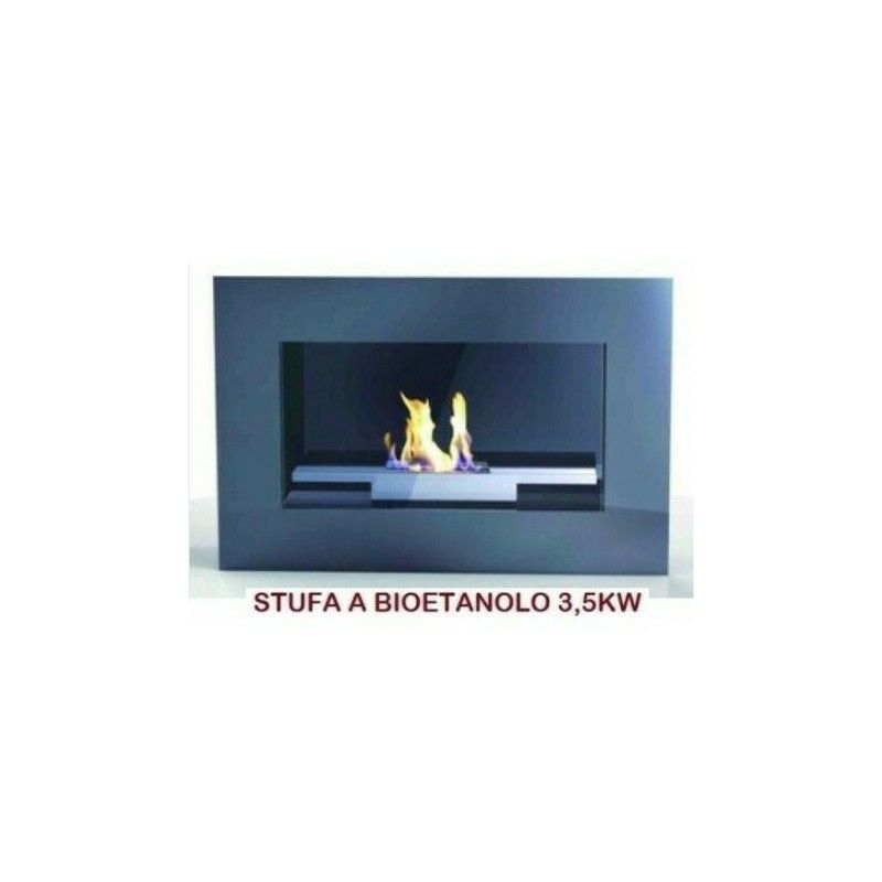 foto del prodotto stufa a bioetanolo a parete mod. round camino caminetto bioetanolo da muro 3.5kw h
