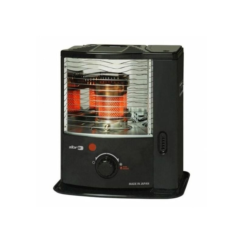 foto del prodotto stufa a combustibile liquido a stoppino toyotomi zibro rs 2222 nero 2.2 kw 80 m3