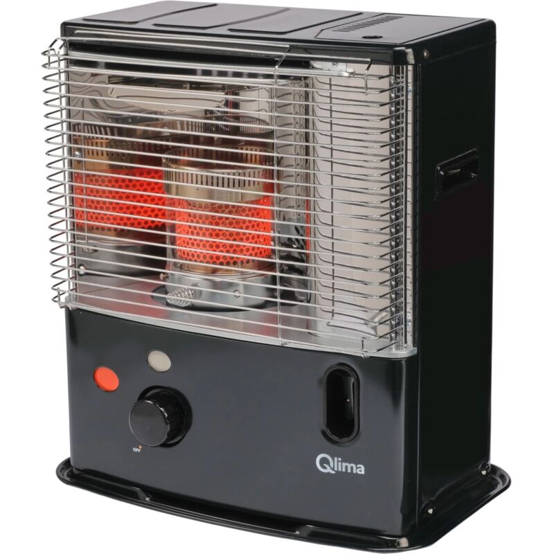 foto del prodotto stufa a combustibile liquido qlima r3224x nero 2,4 kw
