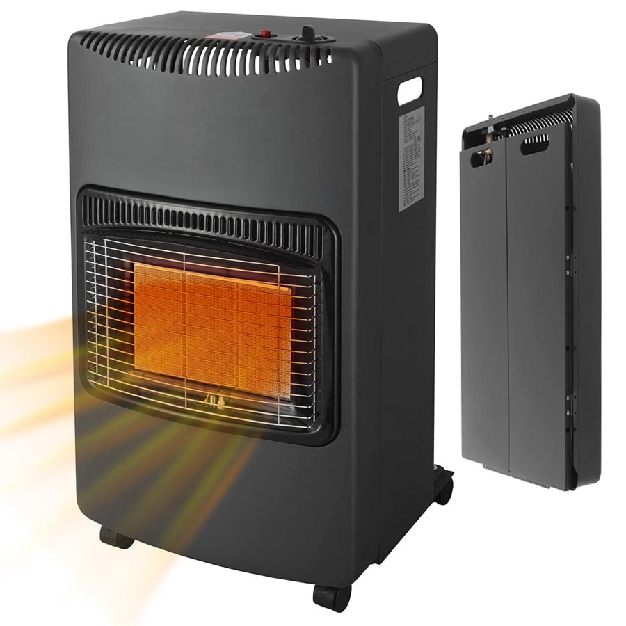 foto del prodotto stufa a gas 4200w pieghevole nera