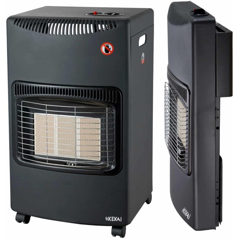 foto del prodotto stufa a gas kekai new slim 42x26x73 cm pieghevole potenza 1500w 4200w certificato energetico a 4 ruote