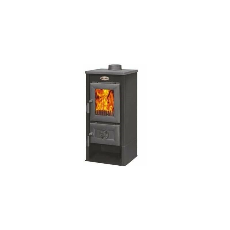 foto del prodotto stufa a legna karusel maxi antracite dim. 41x36xh87 cm