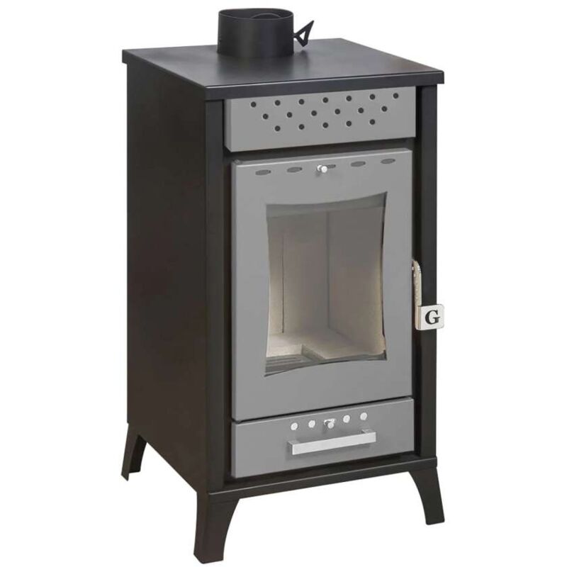 foto del prodotto stufa a legna mg300 nera 15 kw divina fire