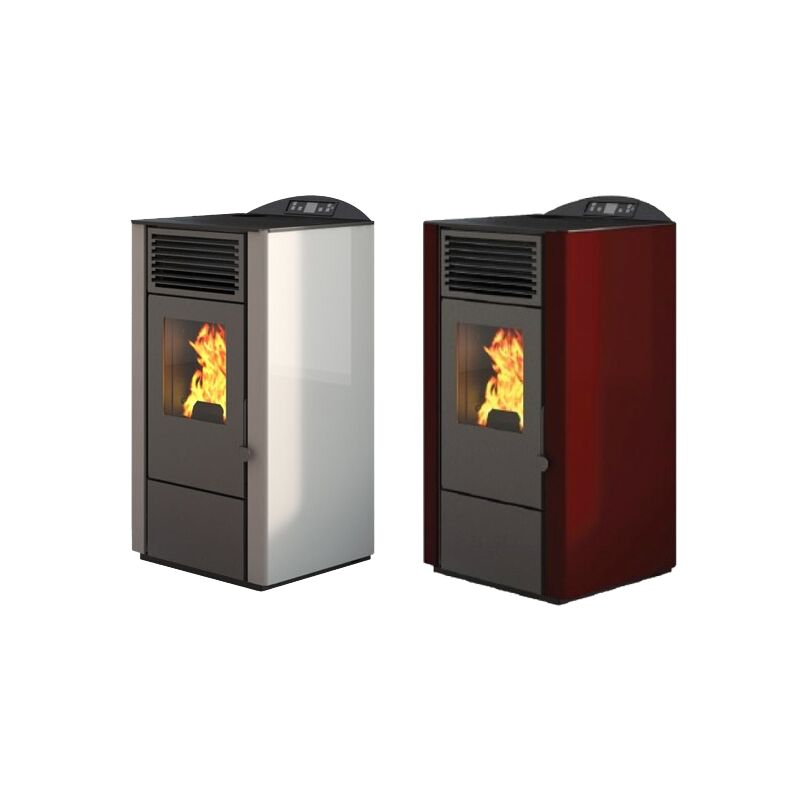 foto del prodotto stufa a pellet 9,5 kw punto fuoco lory avorio