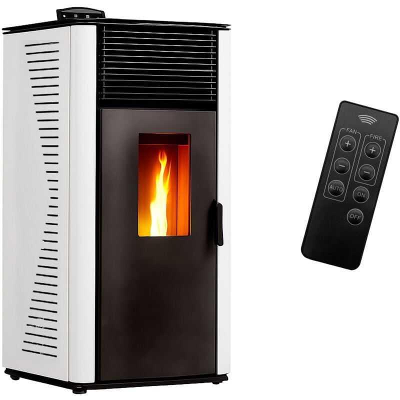 foto del prodotto stufa a pellet ad aria anita da 12 kw sannover bianco