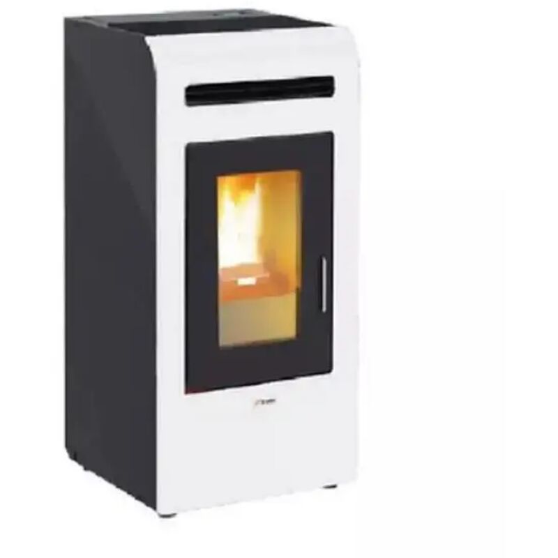 foto del prodotto stufa a pellet ad aria canalizzata doppia modello mayon 16 kw bianco canalizzata - a+ magma