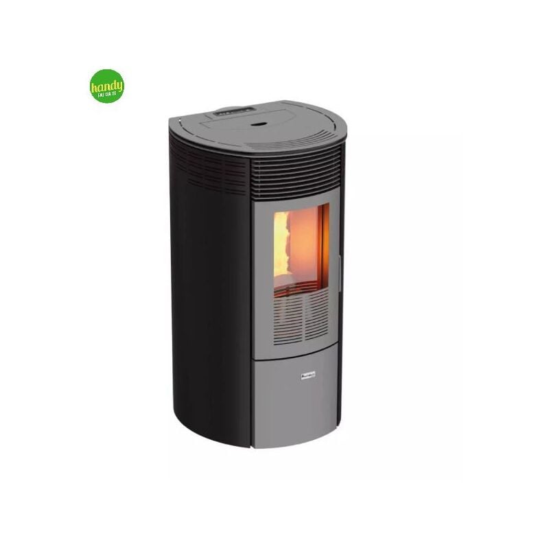 foto del prodotto stufa a pellet ad aria canalizzata modello teide 10 kw nera - canalizzata - a magma