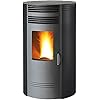 foto del prodotto stufa a pellet biofiregq80 8 kw rotonda braciere in ghisa
