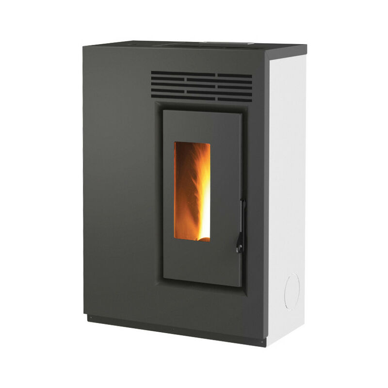foto del prodotto stufa a pellet biofiregrill ge60 5,5 kw slim bianca .