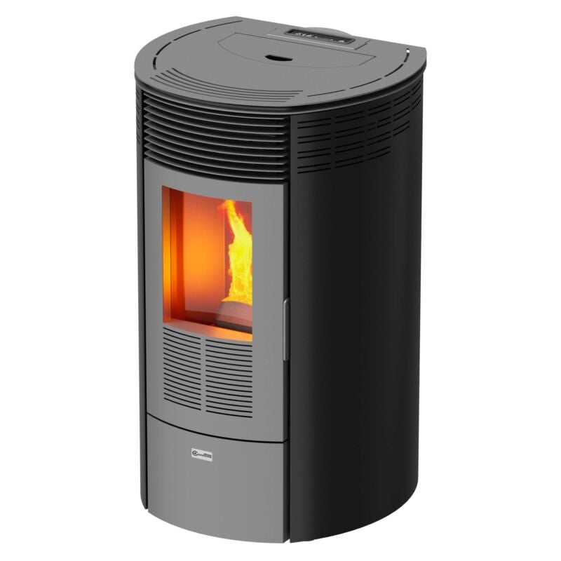 foto del prodotto stufa a pellet canadian stove columbia 12 nero 8,7 kw