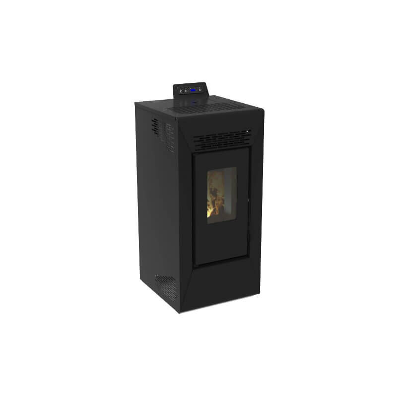 foto del prodotto stufa a pellet canalizzata courmayeur 8,74 kw nero