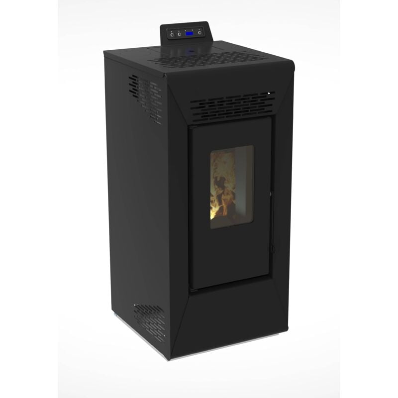 foto del prodotto stufa a pellet courmayeur da 8,74 kw nero