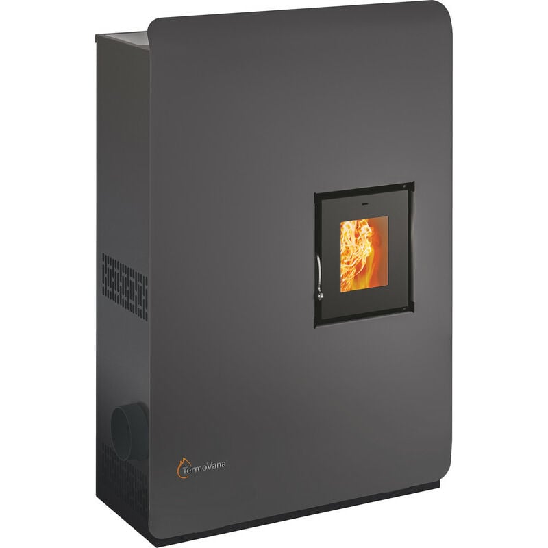 foto del prodotto stufa a pellet ermetica biowawe 8.0kw plus 5 stellegray