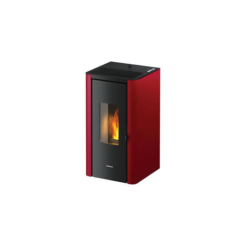 foto del prodotto stufa a pellet indigo freepoint bordeaux kw 7 23455 