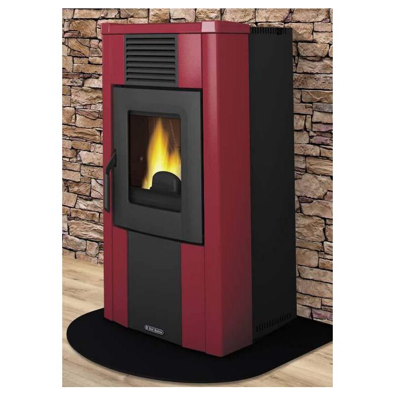 foto del prodotto stufa a pellet rita elite dal zotto 11kw 300 mc bordeaux