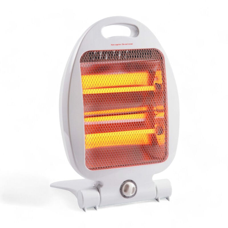 foto del prodotto stufa alogena elettrica a 2 elementi con regolazione di potenza 800 watt
