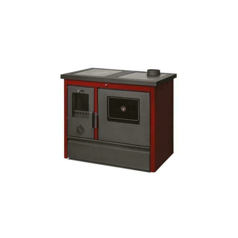foto del prodotto stufa cucina riscaldamento a legna struttura in acciaio con forno 11,91 kw prestige