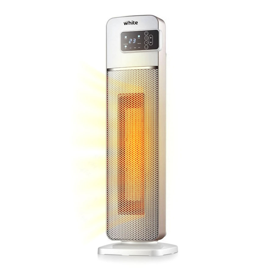 foto del prodotto stufa elettrica a torre con display a led tocuh screen 2000w