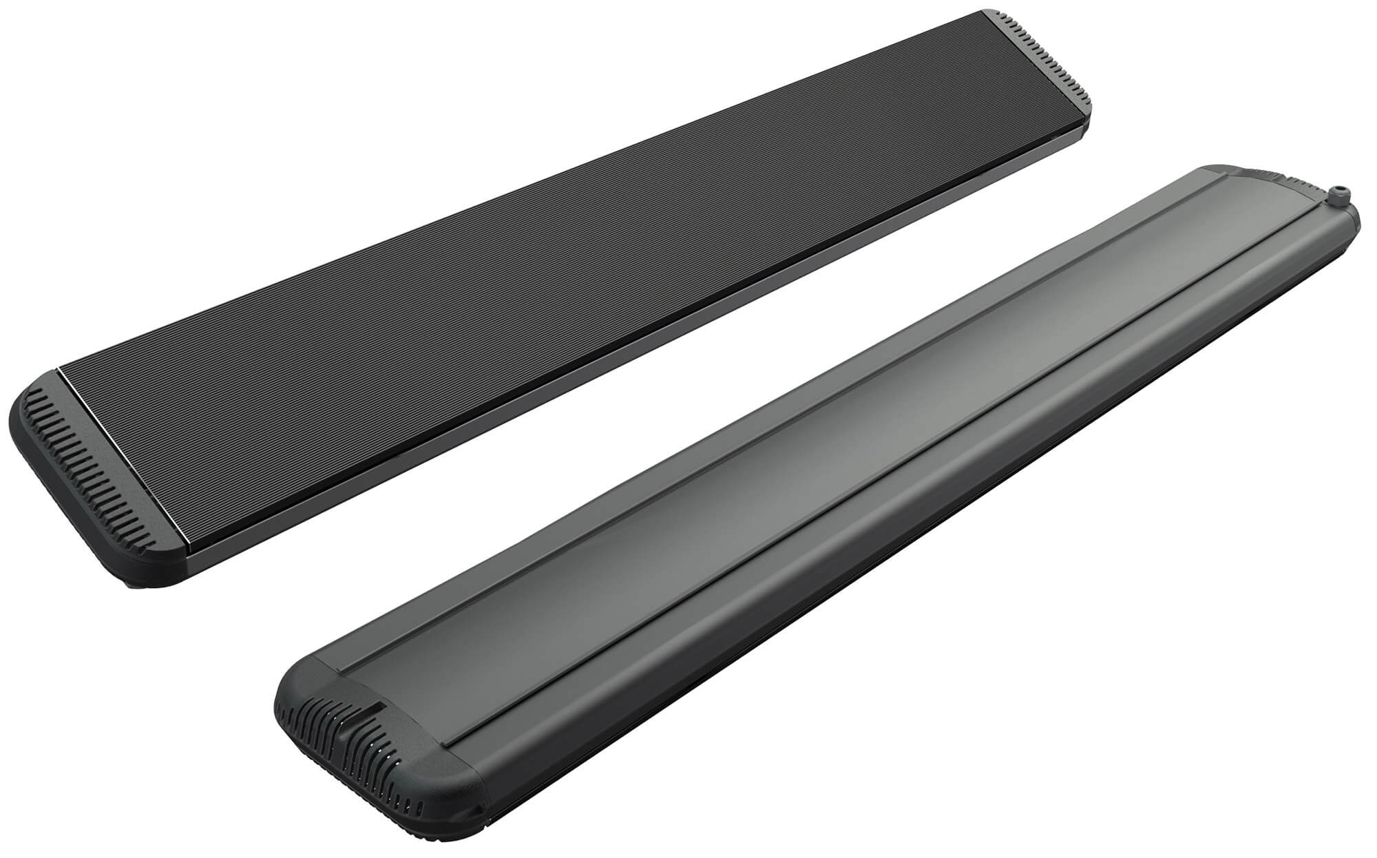 foto del prodotto stufa elettrica ad infrarossi 125x20,1x5,8 cm da soffitto 1800w in alluminio moel hot-top nera